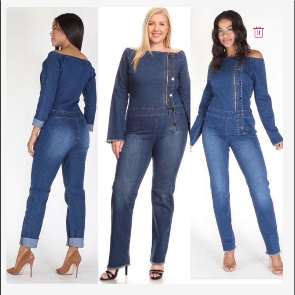 How we love denim jumpsuit